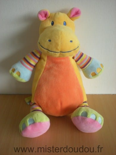 Hippopotame Jaune orange Nicotoy