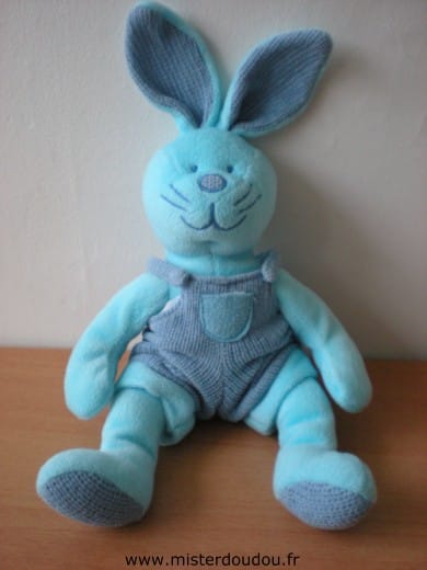 Lapin Bleu salopette tricot bleu Marque Inconnue