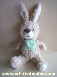 Lapin Beige foulard vert Althans