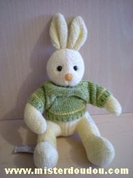 Lapin Jaune pull vert Anna club plush
