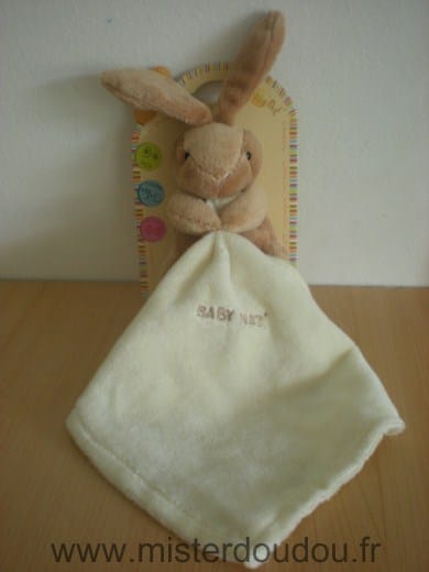 Lapin Beige mouchoir écru Baby nat