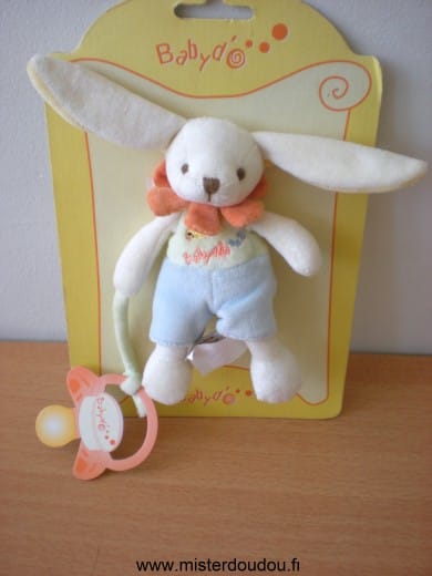 Lapin Blanc vert bleu Baby nat