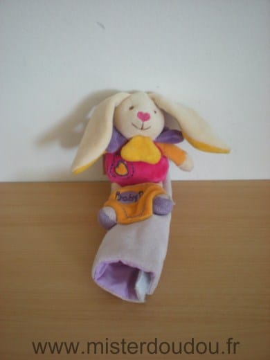 Lapin Rose jaune mauve Baby nat