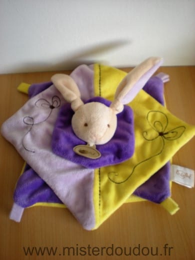 Lapin Violet jaune mauve Baby nat