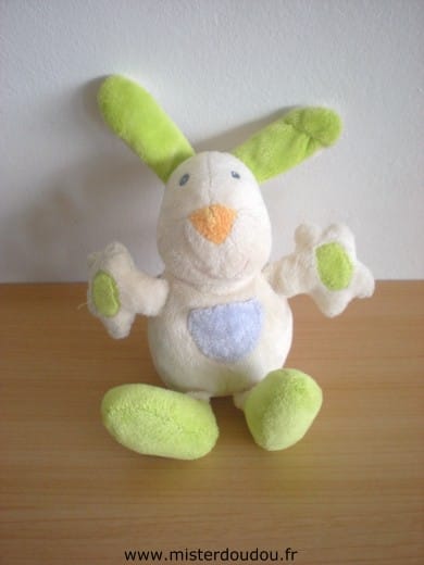 Lapin Blanc vert mauve Baby sun