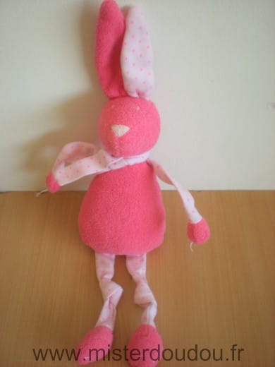 Lapin Rose etoiles Bout chou