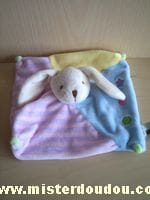 Lapin Bleu rose jaune pastels Cmp