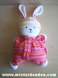 Lapin Rayé rose rouge Corolle