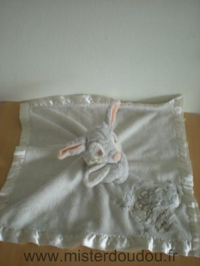 Lapin Gris bordure satin Disney