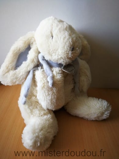 Lapin Blanc bleu Doudou et compagnie