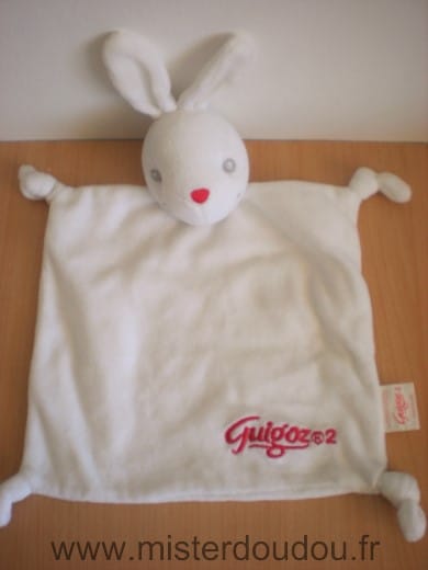 Lapin Blanc guigoz 2 en rouge Guigoz