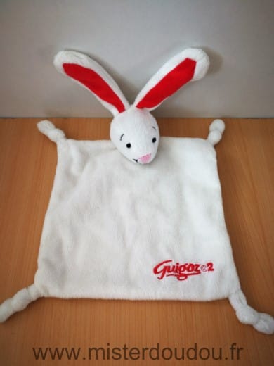 Lapin Blanc oreilles rouges Guigoz
