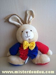 Lapin Beige rouge bleu Ikéa