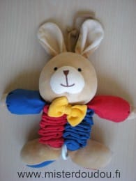 Lapin Bleu rouge noeud jaune Ikéa