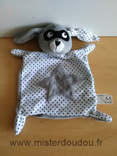 Lapin Blanc gris etoile masque Ikks