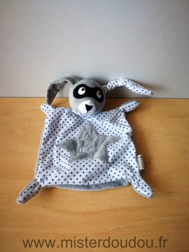 Lapin Gris blanc masque etoile Ikks