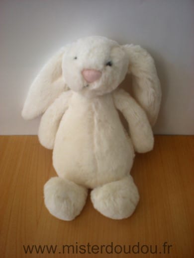 Lapin Blanc nez rose Jellycat