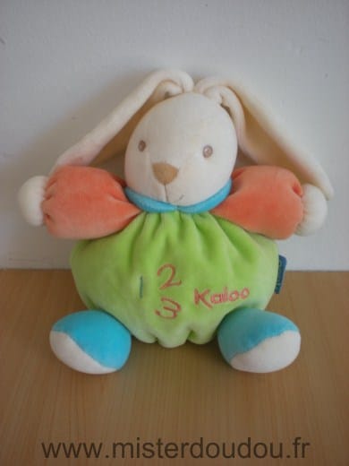 Lapin 123 vert orange Kaloo