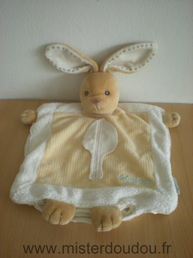 Lapin Beige ecru feuille plume Kaloo