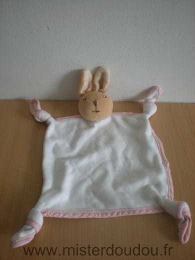 Lapin Blanc liseret rose Kaloo