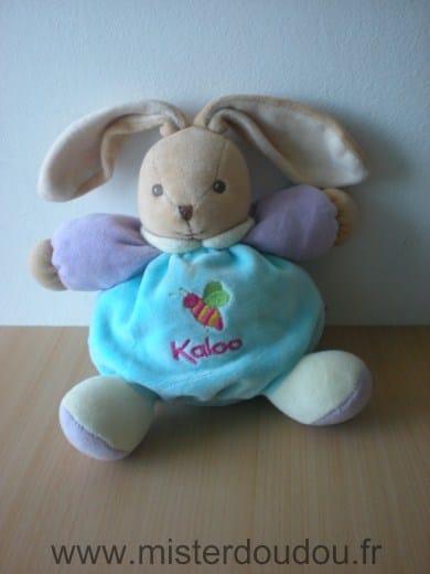 Lapin Bleu mauve motif abeille Kaloo