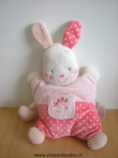 Lapin Rose blanc Kiabi baby