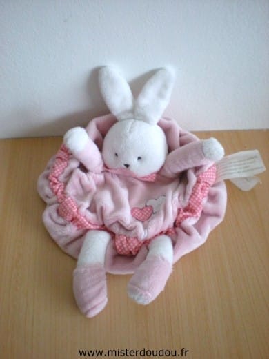 Lapin Rose 2 coeurs Kimbaloo