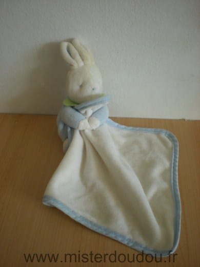 Lapin Bleu mouchoir blanc Klorane