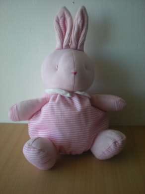 Lapin Rayé rose blanc Klorane