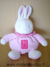 Lapin Rose blanc col rose Klorane