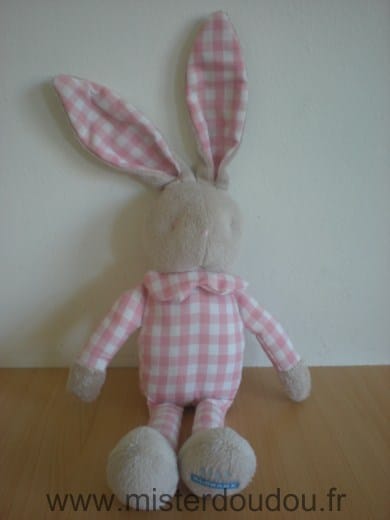 Lapin Rose carreaux blanc Klorane