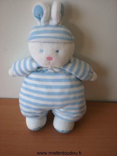 Lapin Rayé blanc bleu Luminou