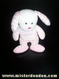 Lapin Rayé rose-blanc Luminou