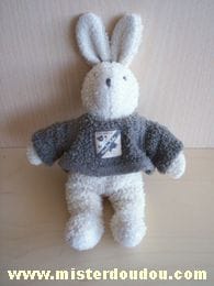 Lapin Beige pull marron Moulin roty