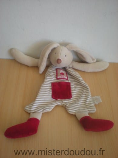 Lapin Beige rouge Moulin roty