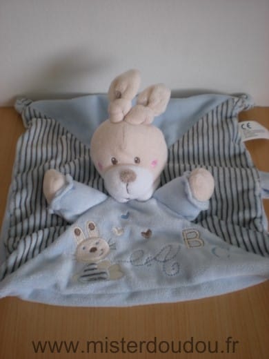 Lapin Bleu motif lapin a b c Nicotoy