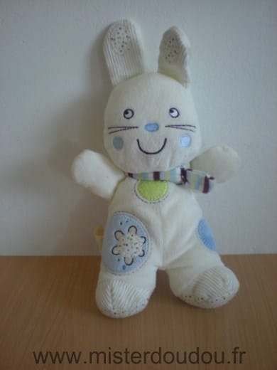 Lapin Ecru bleu vert Nicotoy