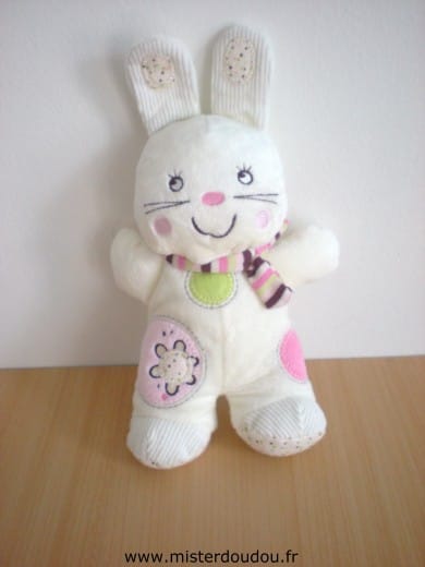 Lapin Ecru rose vert Nicotoy