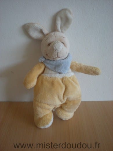 Lapin Beige foulard bleu Noukie s