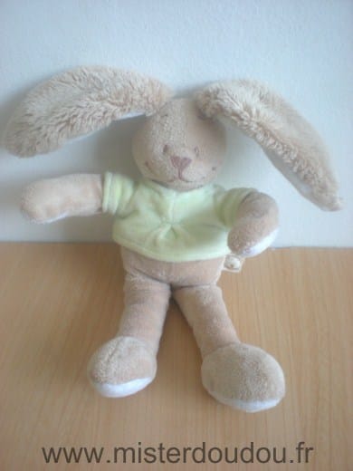 Lapin Beige tshirt vert Noukie s