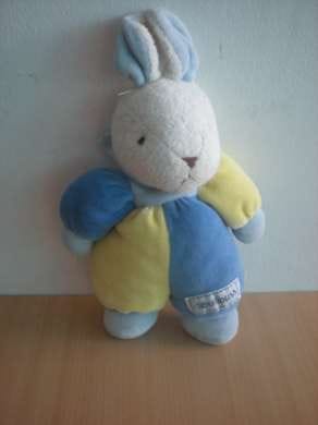 Lapin Jaune bleu Nounours