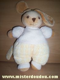 Lapin Jaune tête beige Nounours
