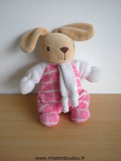 Lapin Rose blanc Nounours
