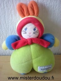 Lapin Vert bleu rouge Nounours