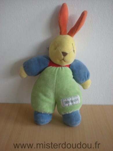 Lapin Vert bleu rouge Nounours