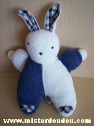 Lapin Bleu marine blanc Pop-art