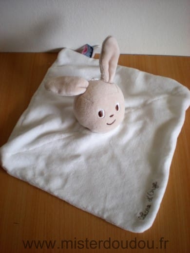 Lapin Blanc tête beige Sucre d orge