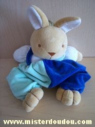 Lapin Bleu foncé bleu clair blanc Tex