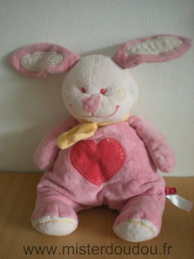 Lapin Rose coeur rouge Tex