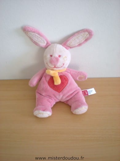 Lapin Rose coeur rouge Tex